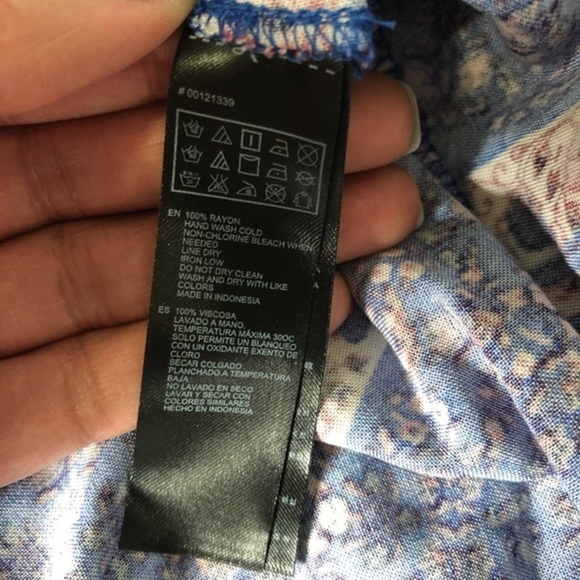 Forever21 Floral Chevron Elastic Waistband Soft Comfy Miniskirt Size M - Picture 5 of 6